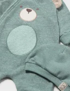 Mayoral Newborn боди за деца с памук тюркоазено 2659