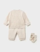 Mayoral Newborn ежедневен комплект за бебе с памук бял 2669