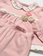 Mayoral Newborn ежедневен комплект за бебе с памук розов 2756