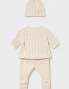 Mayoral Newborn комплект за бебе от памук бежов 2511