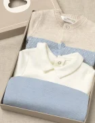 Mayoral Newborn комплект за бебе от памук син 2502