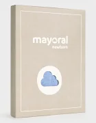 Mayoral Newborn комплект за бебе от памук син 2523
