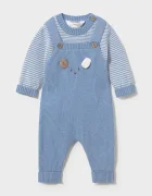 Mayoral Newborn комплект за бебе от памук син 2603