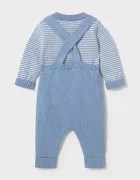 Mayoral Newborn комплект за бебе от памук син 2603