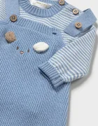 Mayoral Newborn комплект за бебе от памук син 2603