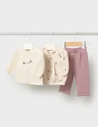 Mayoral Newborn комплект за бебе с памук розов 2606