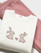 Mayoral Newborn комплект за бебе с памук розов 2655