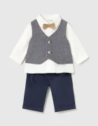 Mayoral Newborn комплект за бебе с памук тъмносин 2524