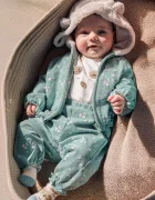 Mayoral Newborn комплект за бебе с памук тюркоазен 2656