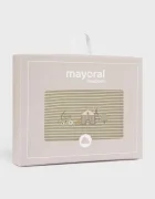 Mayoral Newborn одеяло за бебе от памучна материя зелено 9144