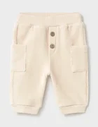 Mayoral Newborn панталон за бебе от джинс бежов 2530