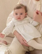Mayoral Newborn разкроена рокля бяла 2807
