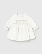 Mayoral Newborn разкроена рокля бяла 2807