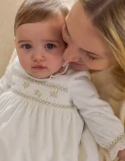 Mayoral Newborn разкроена рокля бяла 2807