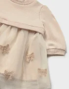 Mayoral Newborn рокля babydoll бяла 2825