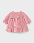 Mayoral Newborn рокля от джинс розова 2822