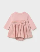 Mayoral Newborn рокля от памук розова на каре 2813