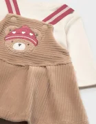 Mayoral Newborn рокля с памук бежова 2803