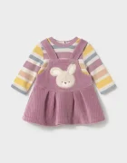 Mayoral Newborn рокля с памук виолетова 2803