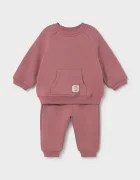 Mayoral Newborn спортен комплект анцуг за бебе от памук розов 2607