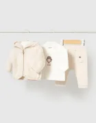 Mayoral Newborn спортен комплект анцуг за бебе с памук бежов 2670