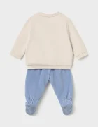 Mayoral Newborn спортен комплект анцуг за бебе с памук син 2521