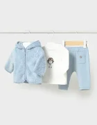 Mayoral Newborn спортен комплект анцуг за бебе с памук син 2670