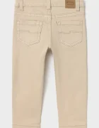 Mayoral панталон slim fit за деца от памук с еластан бежов 563