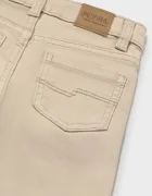 Mayoral панталон slim fit за деца от памук с еластан бежов 563