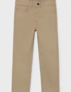 Mayoral панталон за деца от памук с еластан slim fit basic бежов 517