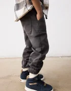 Mayoral панталон за деца с памук jogger soft сив 4511