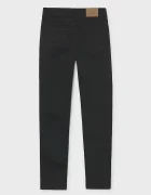 Mayoral стандартен панталон за деца от памук с еластан slim fit basic черен 582