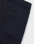 Mayoral стандартен панталон за деца с памук soft regular fit черен със стандартна талия 4504