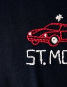 mc2 saint barth тениска мъжка от памук тъмносиня ARN0004