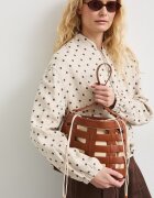 Medicine чанта с дълга дръжка дамска кафява