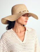 Medicine капела дамска от сплетена материя бежова