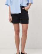 Medicine къс панталон дамски от памук черен с ниска талия