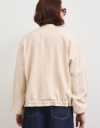Medicine Ленено яке бомбър в бежово преходен модел