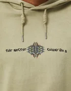 Medicine Памучен суичър мъжки в зелено с качулка с принт
