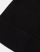 Medicine шапка beanie дамска от мериносова вълна черна
