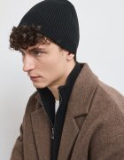 Medicine шапка beanie мъжка от памучна материя черна
