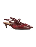 Mexx обувки с дебел ток и отворена пета TORY SUKI Slingback Pump бордо MI001300261W-01