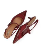 Mexx обувки с дебел ток и отворена пета TORY SUKI Slingback Pump бордо MI001300261W-01