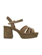 Mexx сандали с дебел ток TOBIE NICKY Heeled sandal кафяви MI001603061W-01
