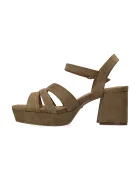 Mexx сандали с дебел ток TOBIE NICKY Heeled sandal кафяви MI001603061W-01