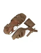 Mexx сандали с дебел ток TOBIE NICKY Heeled sandal кафяви MI001603061W-01