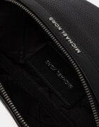 Michael Kors Кожена чанта за кръст в черно