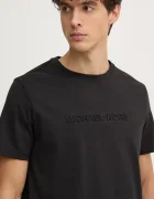 Michael Kors Памучна тениска в черно с апликация CF4529H1V2