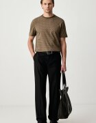 Michael Kors тениска мъжка от памук зелена CS5529A5KS