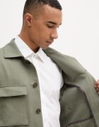 Michael Kors яке тип риза мъжко с добавена вълна зелено MK0SB01201
